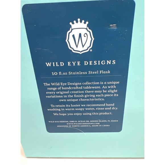Wild Eye Designs 10 Fl Oz Stainless Steel Flask With "Salute!" Engraving Gift Bo - Picture 5 of 5